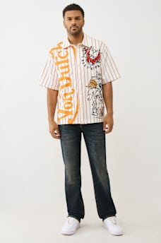 TRUE RELIGION X VON DUTCH POPLIN TATTOO SHIRT, image 7