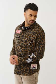TRUE RELIGION X VON DUTCH LEOPARD PRINT FLANNEL, image 3