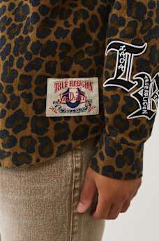 TRUE RELIGION X VON DUTCH LEOPARD PRINT FLANNEL, image 6