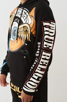 TRUE RELIGION X VON DUTCH LOGO HOODIE, image 4