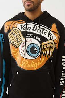 TRUE RELIGION X VON DUTCH LOGO HOODIE, image 5