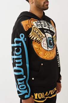 TRUE RELIGION X VON DUTCH LOGO HOODIE, image 6