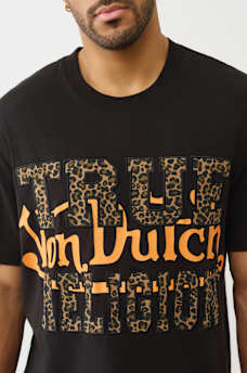 TRUE RELIGION X VON DUTCH LEOPARD LOGO TEE, image 2