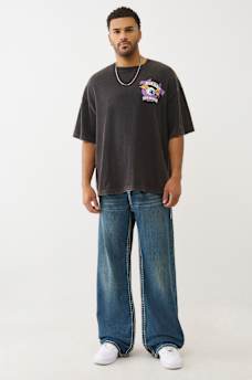 TRUE RELIGION X VON DUTCH LOGO HEAVYWEIGHT OVERSIZED TEE, image 6
