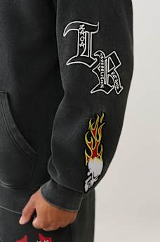 TRUE RELIGION X VON DUTCH TATTOO ZIP HOODIE, image 6