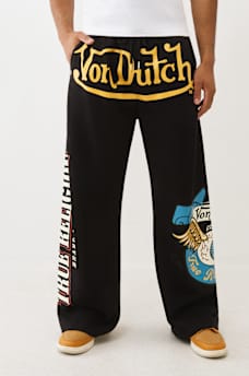 TRUE RELIGION X VON DUTCH LOGO BAGGY SWEATPANT, image 2