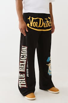 TRUE RELIGION X VON DUTCH LOGO BAGGY SWEATPANT, image 4