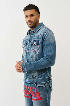 TRUE RELIGION X VON DUTCH JIMMY BIG T DENIM JACKET, image 3