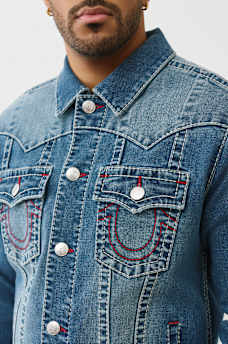 TRUE RELIGION X VON DUTCH JIMMY BIG T DENIM JACKET, image 4