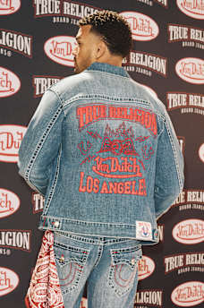 TRUE RELIGION X VON DUTCH JIMMY BIG T DENIM JACKET, image 1