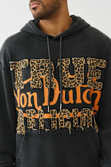 TRUE RELIGION X VON DUTCH LEOPARD PRINT LOGO HOODIE, image 2
