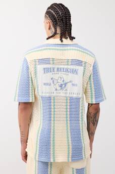 WORLD TOUR KNIT STRIPED SHIRT