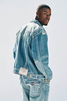 JIMMY ROPE STITCH OVERSIZED DENIM JACKET, image 2