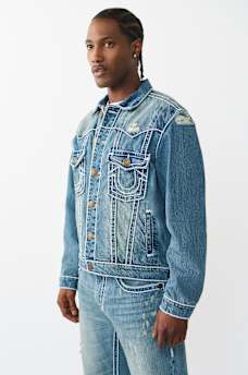 JIMMY ROPE STITCH OVERSIZED DENIM JACKET, image 4
