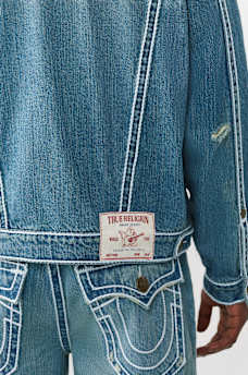 JIMMY ROPE STITCH OVERSIZED DENIM JACKET, image 5