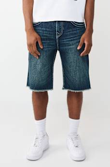 VINNY FRAYED BIG T ULTRA BAGGY SHORT, image 2