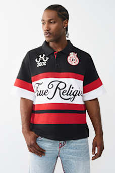 RELAXED RUGBY POLO SHIRT