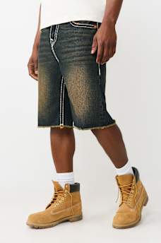 VINNY SUPER T FRAYED HEM FLAP ULTRA BAGGY SHORT, image 3