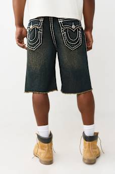 VINNY SUPER T FRAYED HEM FLAP ULTRA BAGGY SHORT, image 5