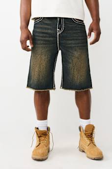 VINNY SUPER T FRAYED HEM FLAP ULTRA BAGGY SHORT, image 1