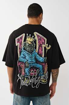 CAMISETA HOLGADA CON TRONO DE HERRADURAS, image 1