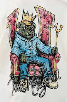 CAMISETA HOLGADA CON TRONO DE HERRADURAS, image 5