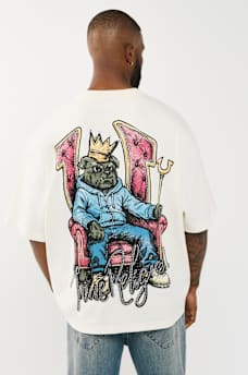 CAMISETA HOLGADA CON TRONO DE HERRADURAS, image 1