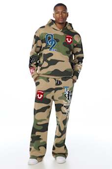 LOGO PATCH BAGGY SWEATPANT
