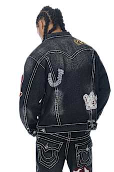 JIMMY PATCH BIG T OVERSIZED DENIM JACKET