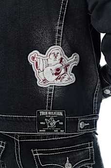 JIMMY PATCH BIG T OVERSIZED DENIM JACKET