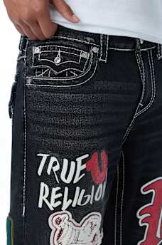 RICKY PATCH BIG T FLAP STRAIGHT JEAN 34" 