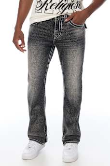 RICKY ROPE STITCH FLAP STRAIGHT JEAN 34"
