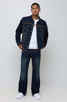 BILLY SUPER FLATLOCK FLAP BOOTCUT JEAN 34"
