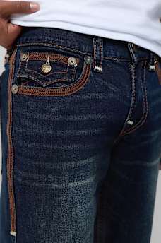 BILLY SUPER FLATLOCK FLAP BOOTCUT JEAN 34"