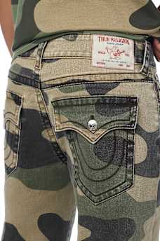 RICKY BIG T CAMO CANVAS STRAIGHT JEAN 34"