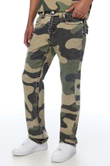 RICKY BIG T CAMO CANVAS STRAIGHT JEAN 34"