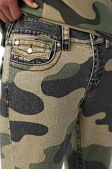 RICKY BIG T CAMO CANVAS STRAIGHT JEAN 34"