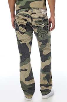 RICKY BIG T CAMO CANVAS STRAIGHT JEAN 34"