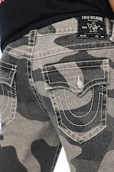 RICKY BIG T CAMO CANVAS STRAIGHT JEAN 34"