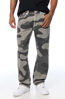 RICKY BIG T CAMO CANVAS STRAIGHT JEAN 34"