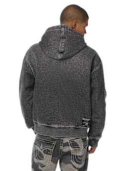 BIG T HOODED DENIM JACKET