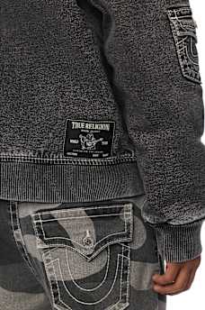 BIG T HOODED DENIM JACKET