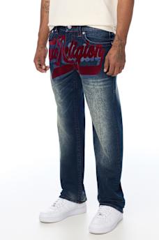 RICKY LOGO FLAP STRAIGHT JEAN 34"