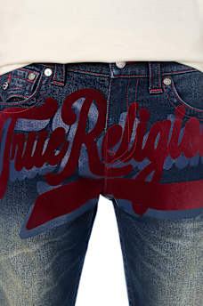 RICKY LOGO FLAP STRAIGHT JEAN 34"