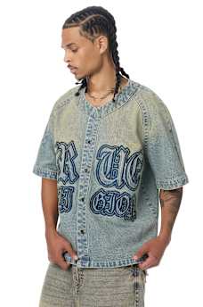 DENIM BASEBALL SHIRT