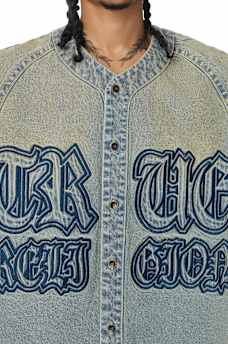 DENIM BASEBALL SHIRT