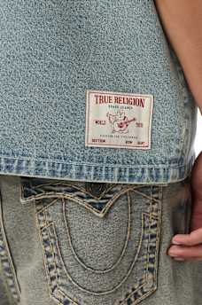 DENIM BASEBALL SHIRT