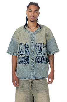 DENIM BASEBALL SHIRT