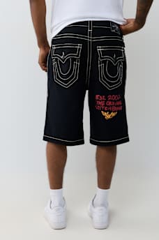 VINNY PATCH BIG T FLAP ULTRA BAGGY SHORT