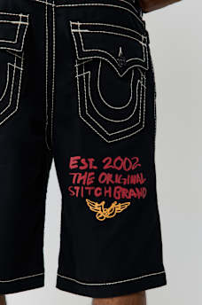 VINNY PATCH BIG T FLAP ULTRA BAGGY SHORT